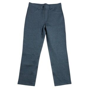 Quince women’s medium ultra stretch ponte straight leg 4 pocket pants charcoal